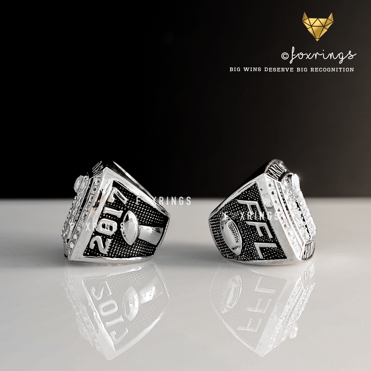 PREMIUM FFL - Fantasy Football League (2017) - Championship Ring - Fox - Rings