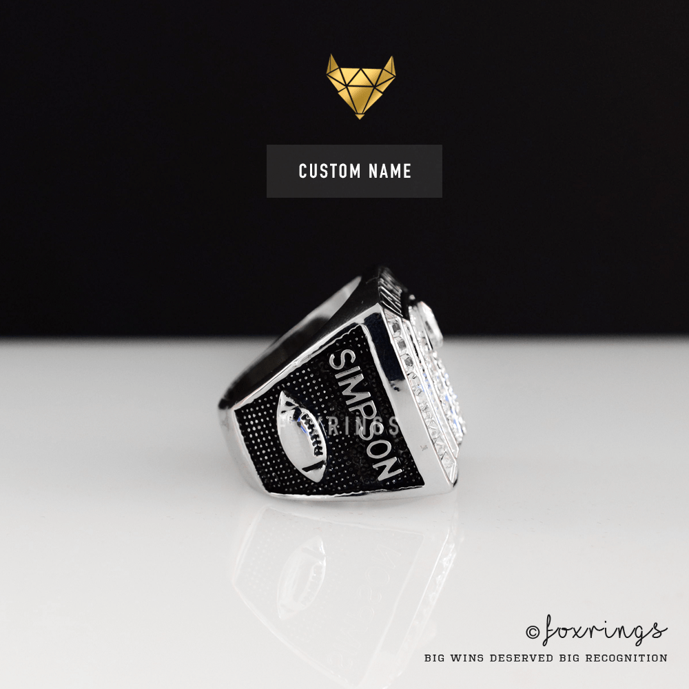 PREMIUM FFL - Fantasy Football League (2017) - CUSTOM NAME Championship Ring - Fox - Rings