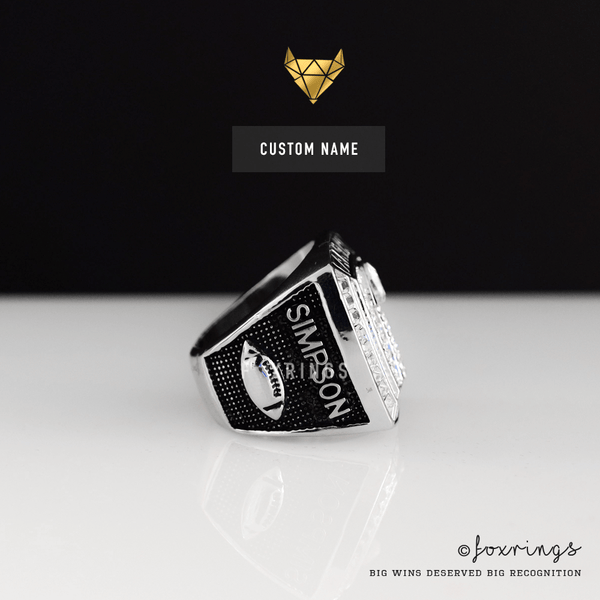PREMIUM FFL - Fantasy Football League (2017) - CUSTOM NAME Championship Ring - Fox - Rings