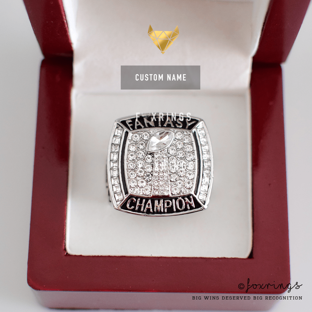 PREMIUM FFL - Fantasy Football League (2017) - CUSTOM NAME Championship Ring - Fox - Rings