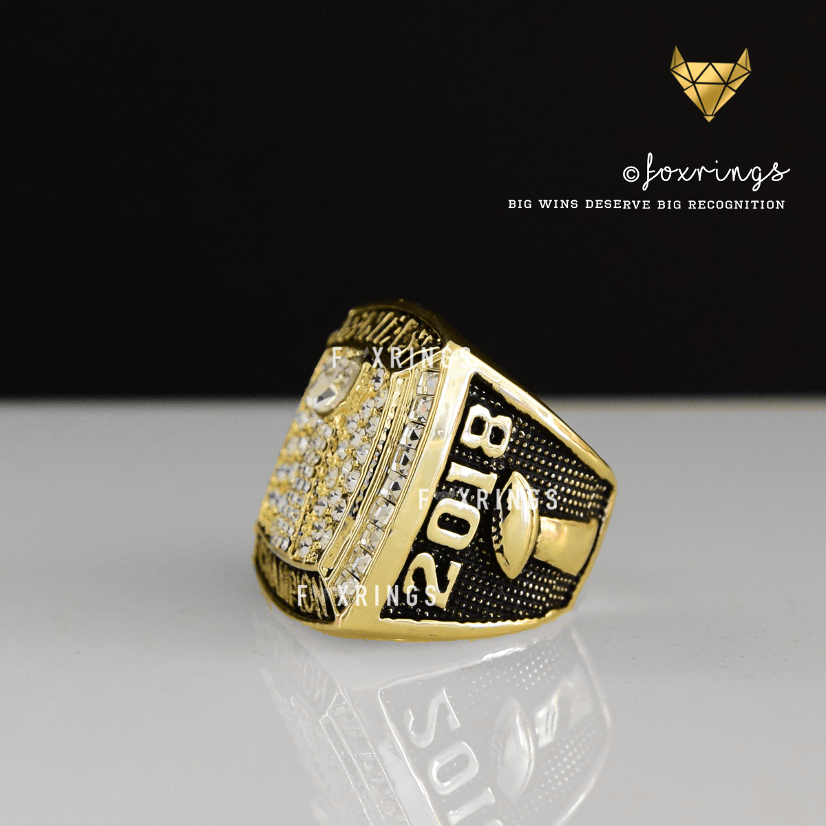 PREMIUM FFL - Fantasy Football League (2018) - Championship Trophy Ring - Fox - Rings
