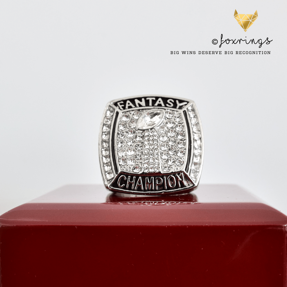 PREMIUM FFL - Fantasy Football League (2018) - Championship Trophy Ring - Fox - Rings