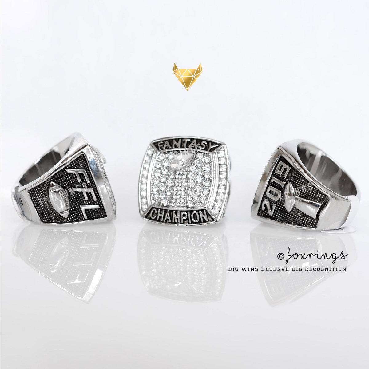 PREMIUM FFL - Fantasy Football League (2019) - Championship Ring - Fox - Rings