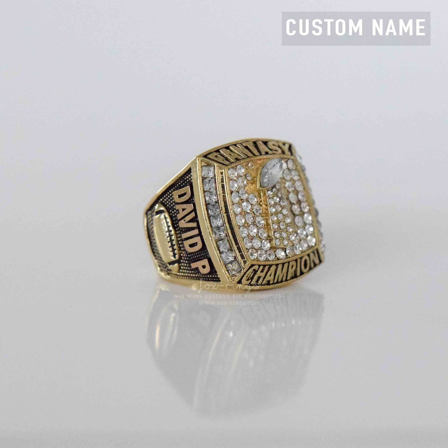 PREMIUM FFL - Fantasy Football League (2025) - CUSTOM NAME Championship Ring