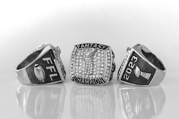 PREMIUM FFL - Fantasy Football League (2023) - CUSTOM NAME Championship Ring - Fox - Rings