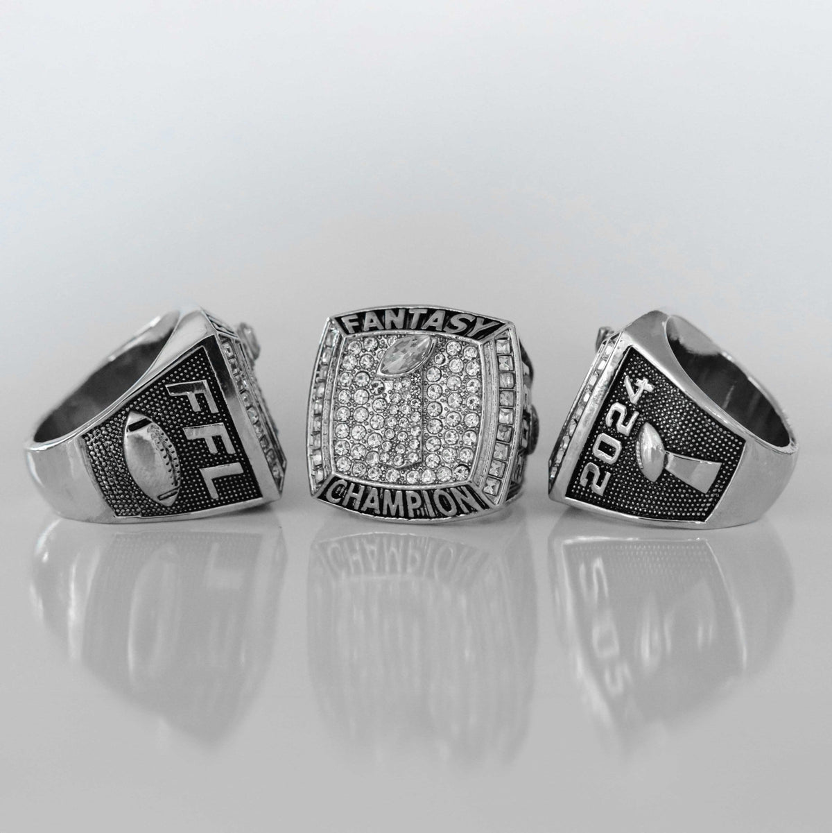 PREMIUM FFL - Fantasy Football League (2024) - Championship Trophy Ring - Fox - Rings