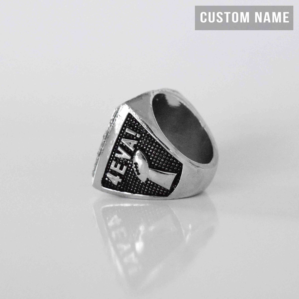 PREMIUM FFL - Fantasy Football League - CUSTOM NAME (2 Custom Sides) Championship Ring - Fox - Rings
