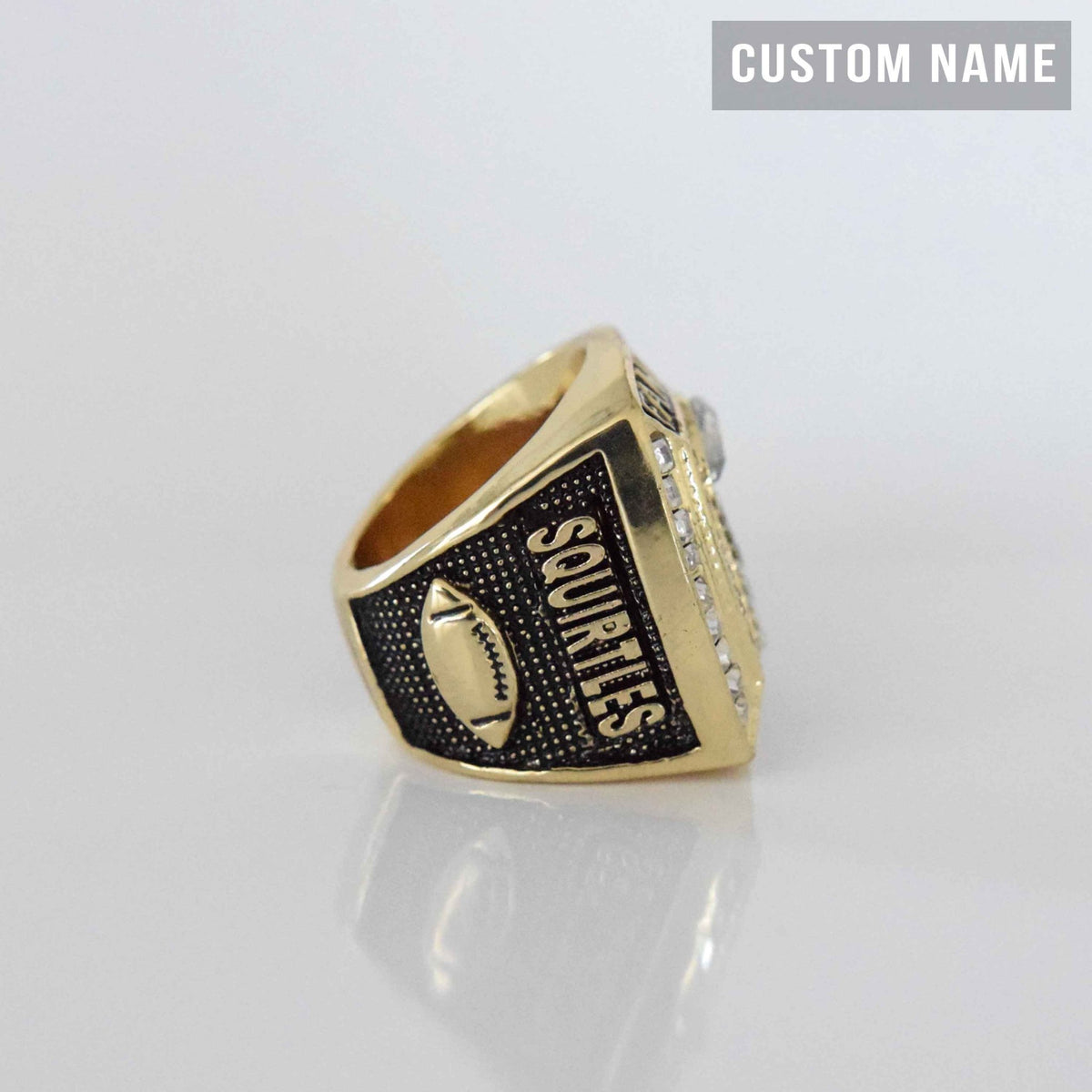 PREMIUM FFL - Fantasy Football League - CUSTOM NAME (2 Custom Sides) Championship Ring - Fox - Rings