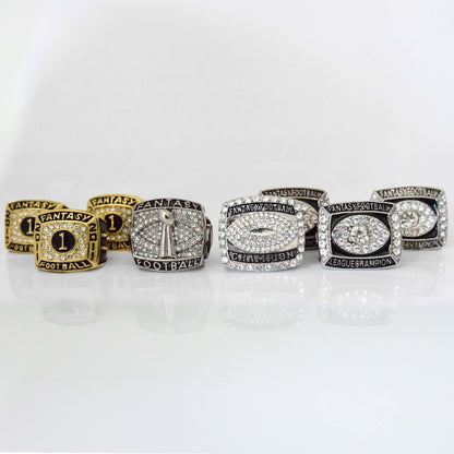 Fantasy Football League (2011/2012/2013/2014/2015/2016/2017/2018) - Championship Rings [8 Ring Set]