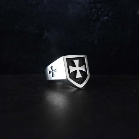 Fantasy Forge Jewelry Stainless Steel Chain Ring - Unisex Cybergoth Biker Band - Sizes 7-10
