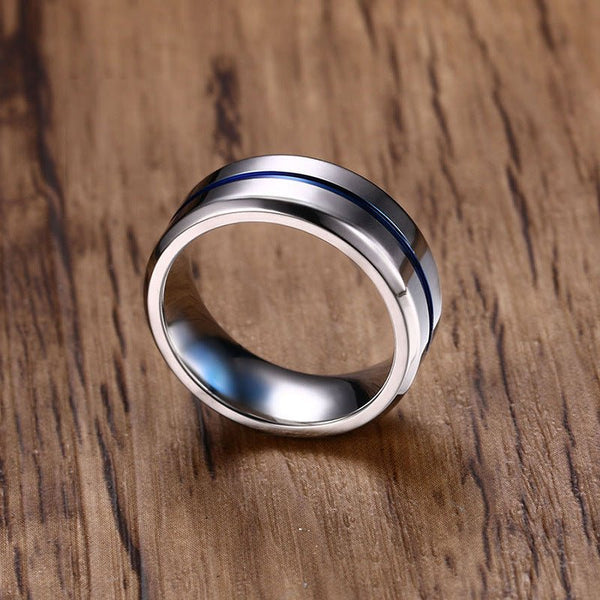Titanium (Matte Black) 8MM Wedding Ring Band - Fox - Rings