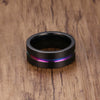 Titanium (Matte Black) 8MM Wedding Ring Band - Fox - Rings