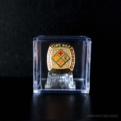 Transparent Championship Ring Box (Clear Acrylic Display) - Fox - Rings