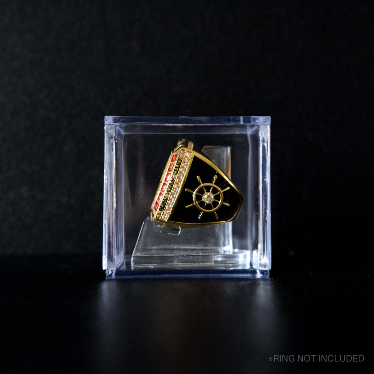 Transparent Championship Ring Box (Clear Acrylic Display) - Fox - Rings