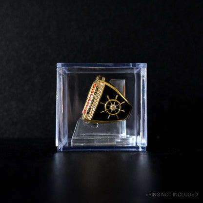 Transparent Championship Ring Box (Clear Acrylic Display) - Fox - Rings