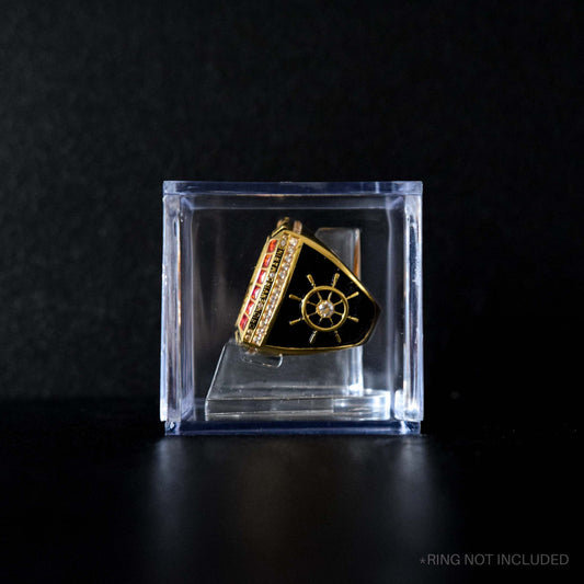 Transparent Championship Ring Box (Clear Acrylic Display) - Fox - Rings