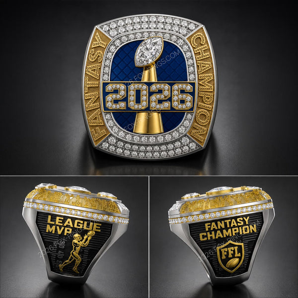Ultimate Fantasy Championship Ring™ – Interchangeable Year Edition - FoxRings Exclusive - FFL Football Championship Ring