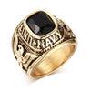US Navy - Air Force - Army Academy (Stainless Steel) Military Officer's Ring - Fox - Rings