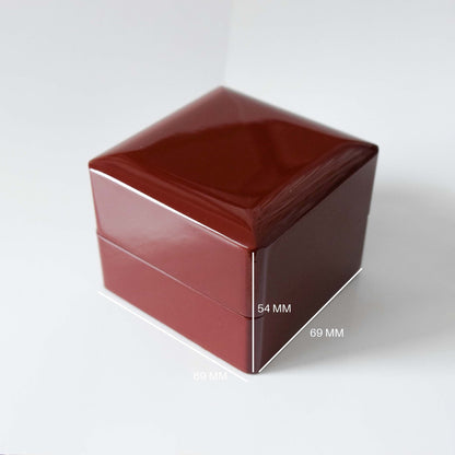 Wooden Championship Ring Display Box (1 Slot Box) - Fox - Rings