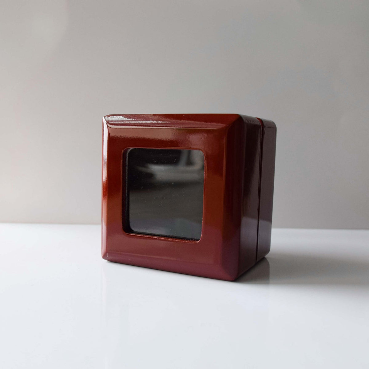 Wooden Display Box (1 Slot Box) - Clear top - Fox - Rings
