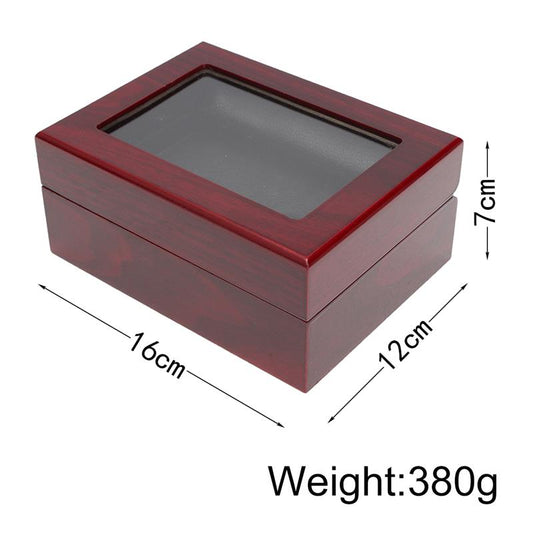 Wooden Display Box (2 Slot Box) - Fox - Rings