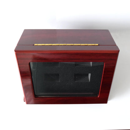 Wooden Standing Display Box - Championship Ring Collector's Display Case - Fox - Rings