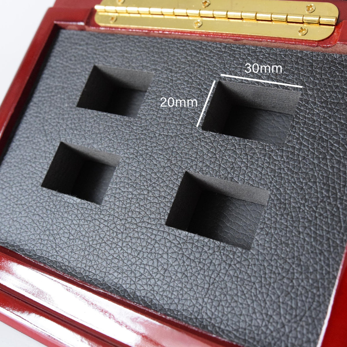 Wooden Standing Display Box - Championship Ring Collector's Display Case - Fox - Rings