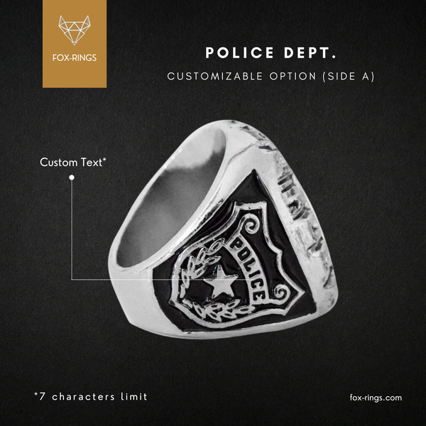 Police Department (CUSTOM NAME) Ring - To Protect and To Serve