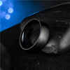 Classic Men's Engagement Ring - Black Titanium Matte Finish