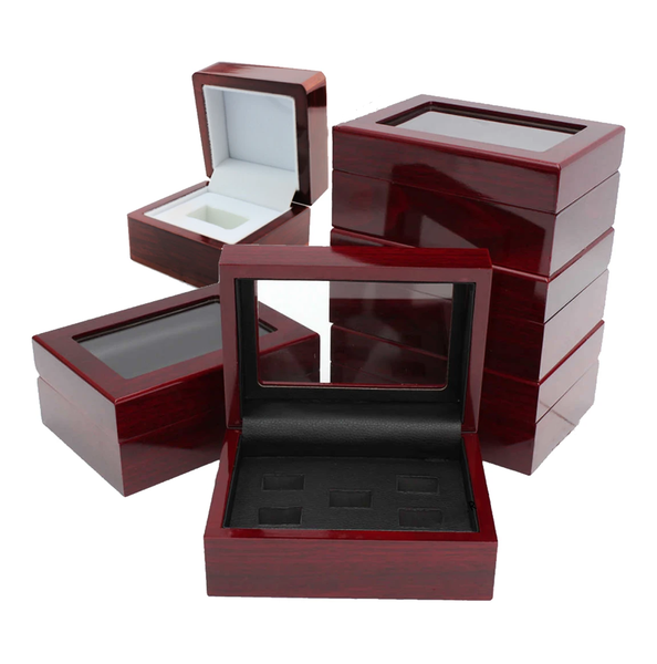 Wooden Display Box - Championship Ring Collector's Display Case