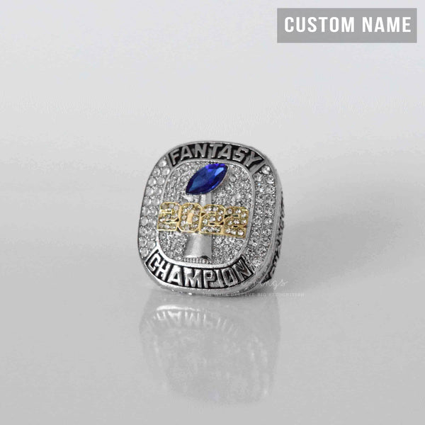Fantasy 2022 League Champion (Elite Design) Championship Ring CUSTOM NAME (2 Custom Sides) - FoxRings Exclusive FFL Football