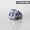 Fantasy Football League (2021) - CUSTOM NAME Championship Ring (Blue Stone)
