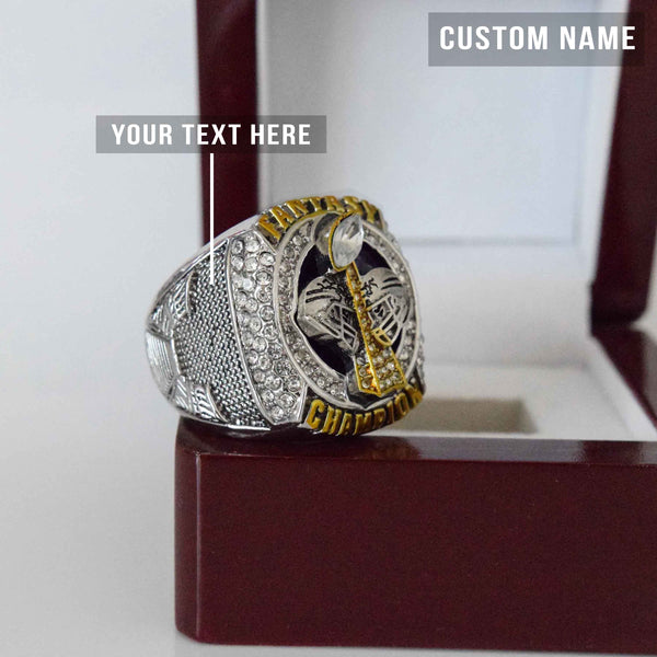 Fantasy Football League (2022) - CUSTOM NAME Championship Ring (Helmets Design)