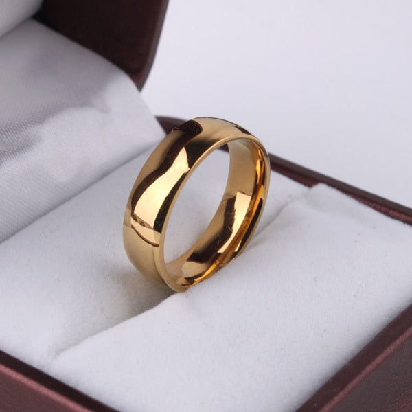 Classic Gold (316L Stainless Steel) Men's Wedding Ring