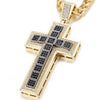 Jesus Cross Pendant (Cubic Zirconia) Iced Out Rhinestone Tennis Chain Necklace