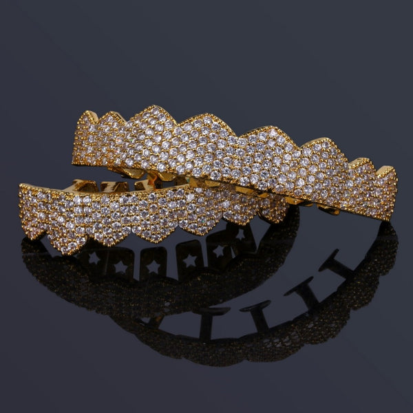 Iced Out Grillz (Custom Fit) Micro Pave Cubic Zirconia